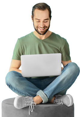 Canal-nuevo Hombre-con-portatil-en-las-piernas